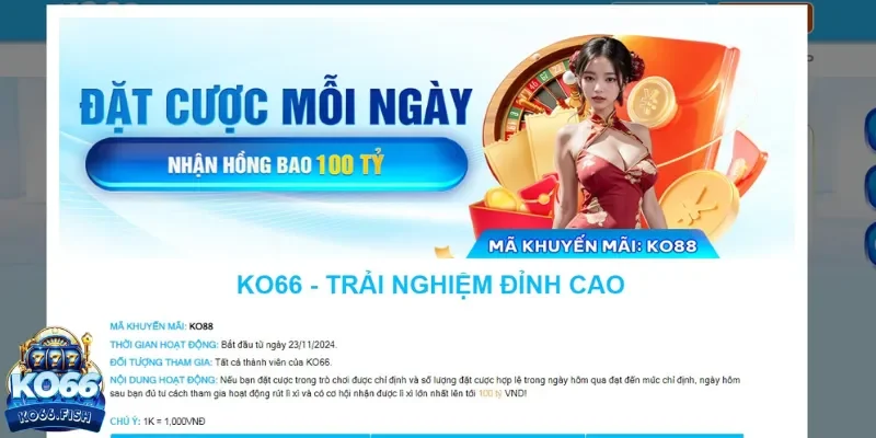 Hồng bao giá trị khủng đang chờ đón