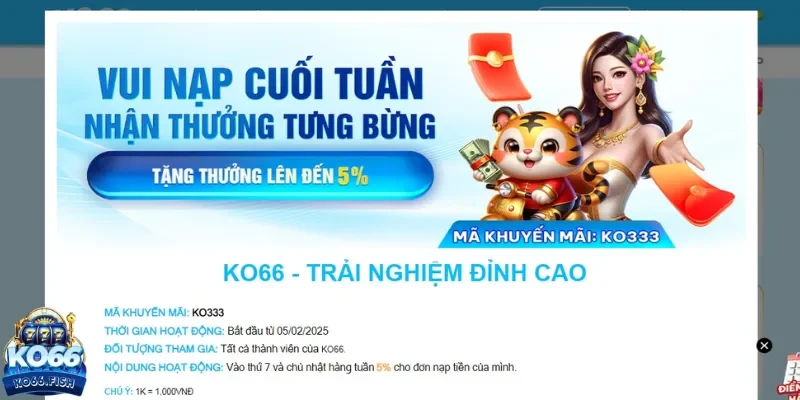 Nạp tiền KO66
