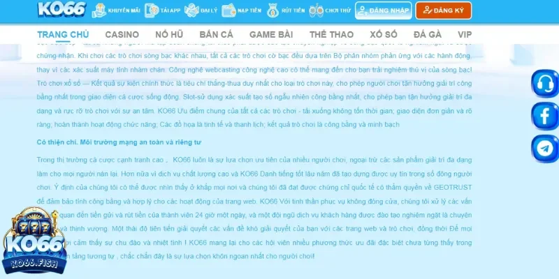 Quy định bảo mật KO66